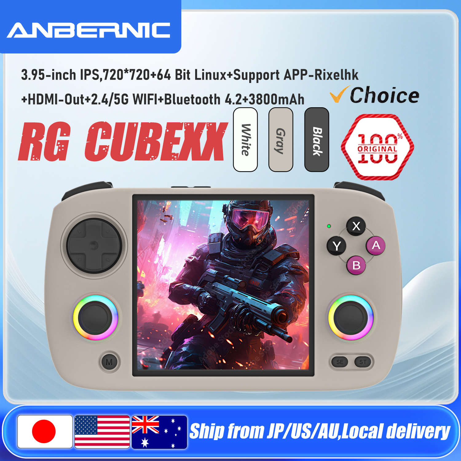 Retro Gaming La - ANBERNIC RG CubeXX Handheld Game Console
