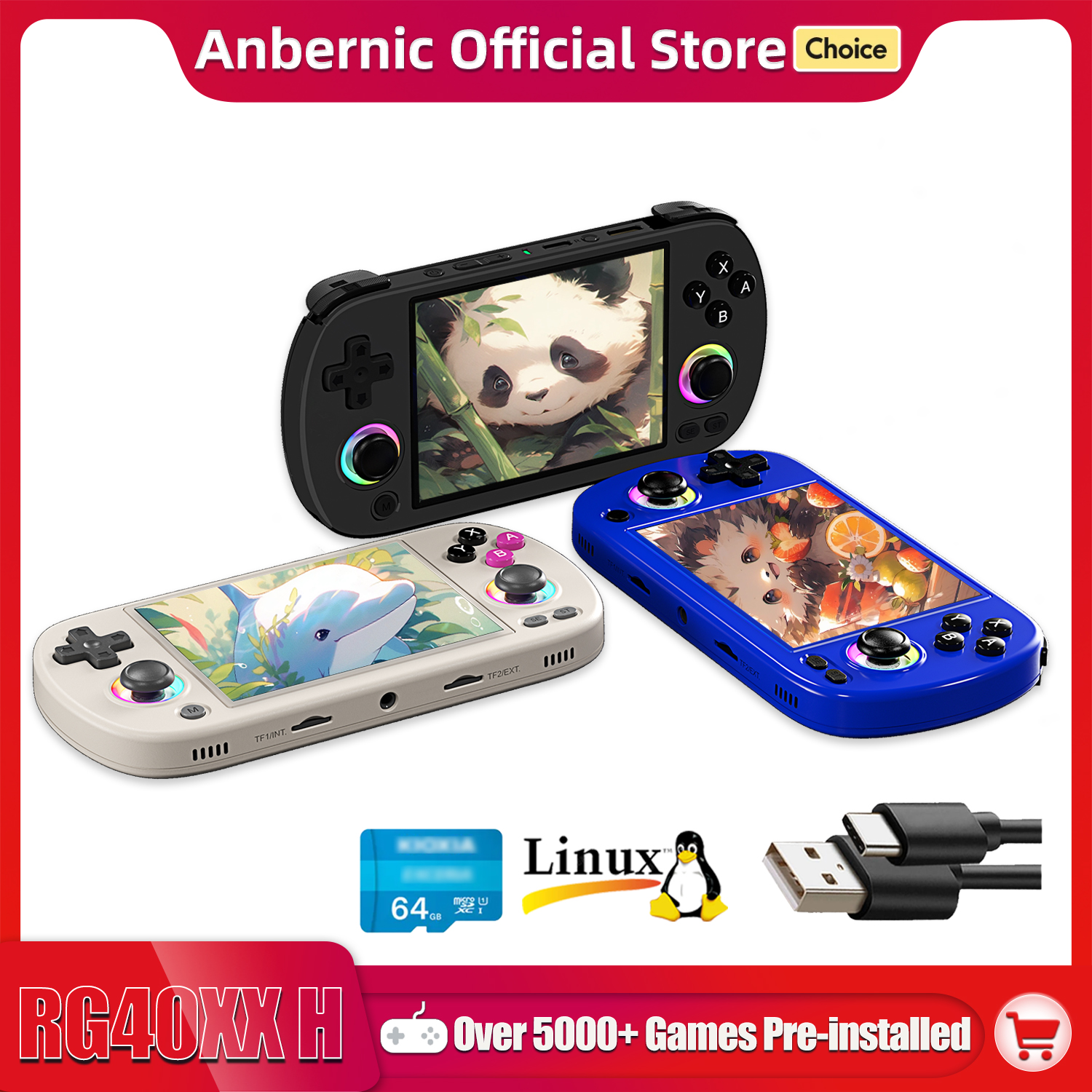 Retro Gaming La - ANBERNIC RG40XX H Handheld Game Console