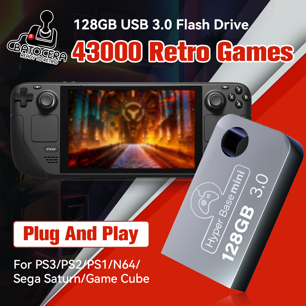 Retro Gaming Setup - Batocera 128G Gaming Stick With 43000+