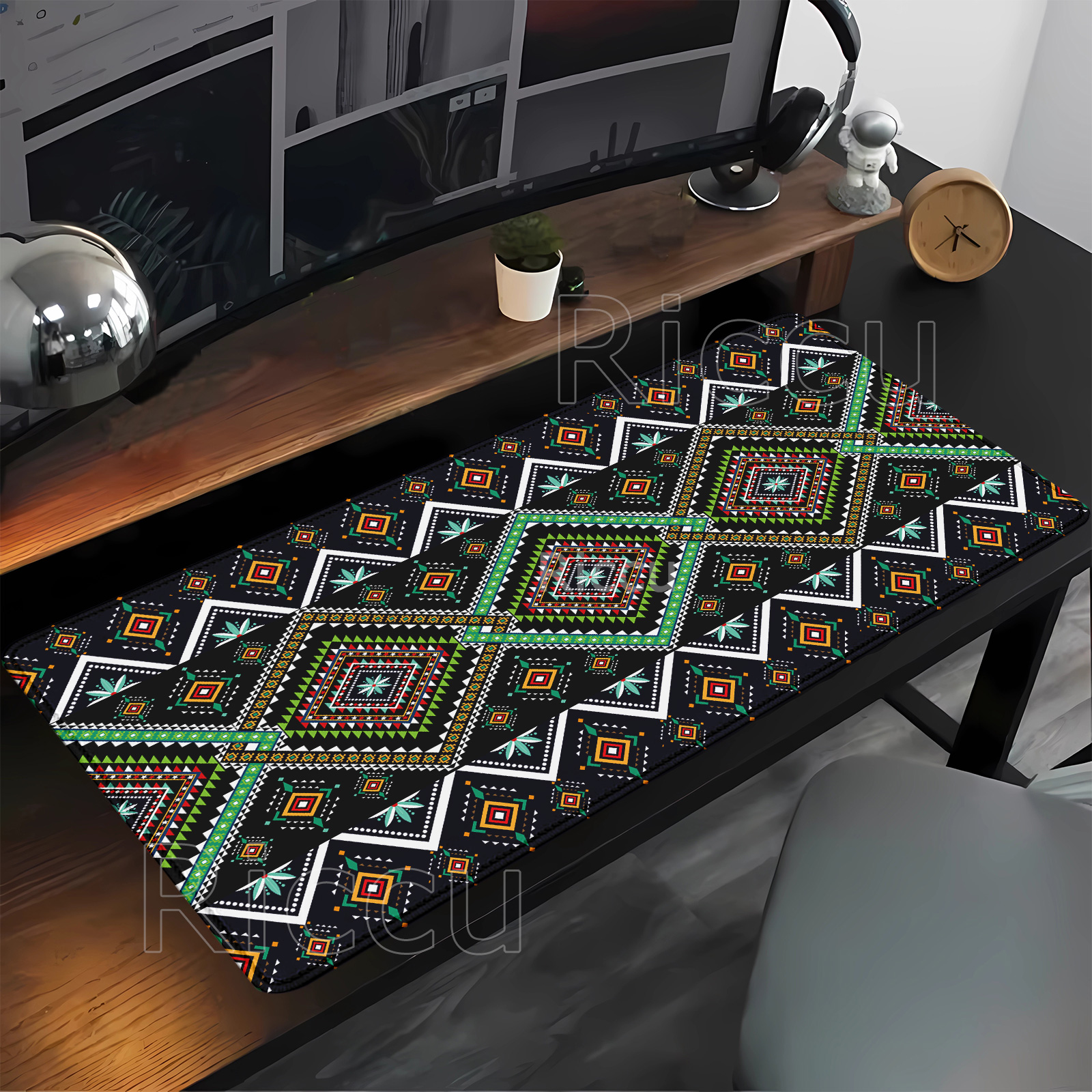 Retro Gaming La - Persian Mysterious Retro pattern Mouse Pad