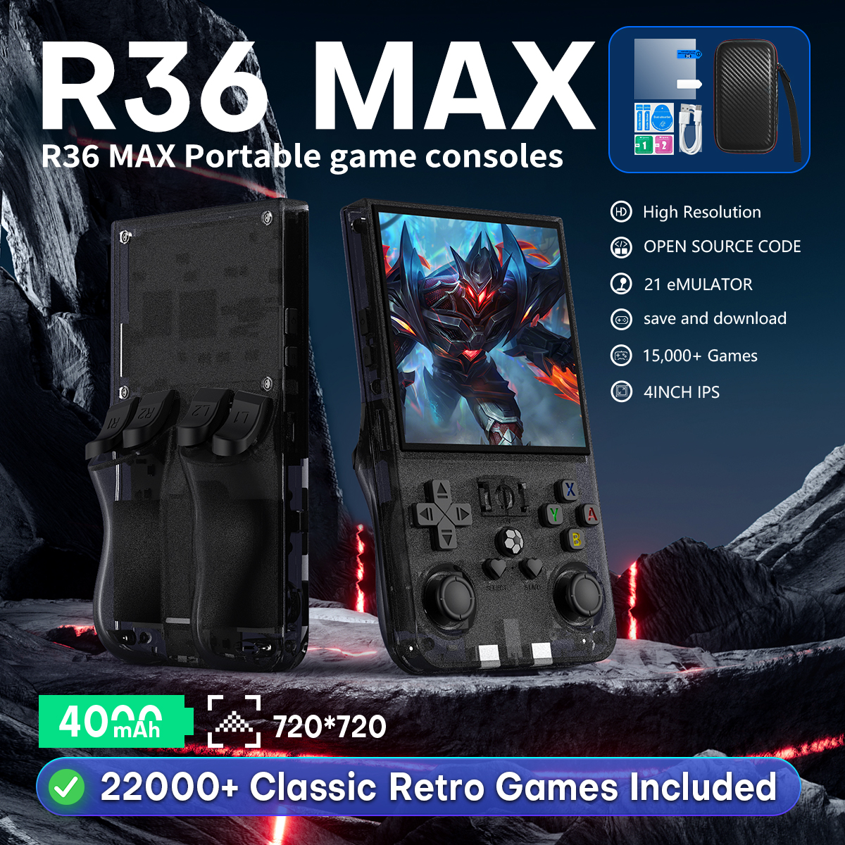 Retro Gaming La - Open Source R36MAX Portable Video Game