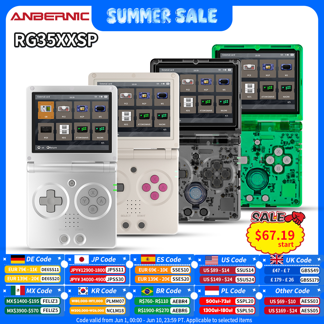 Retro Gaming La - Anbernic RG35XXSP Retro Flip Handheld Game