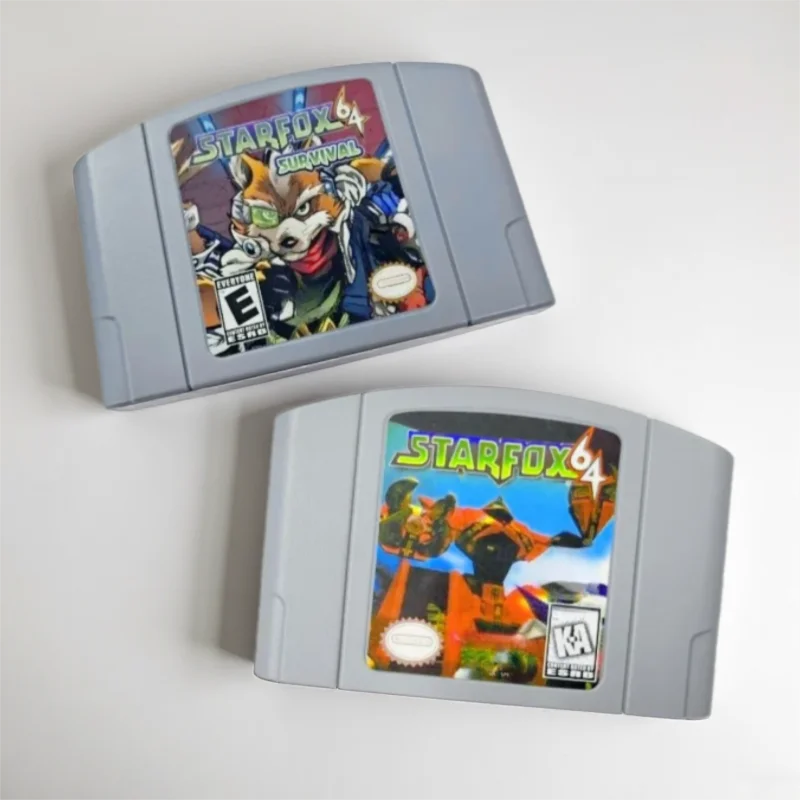 Retro Gaming Gif - N64 Game Cassette, US Version,Star Fox
