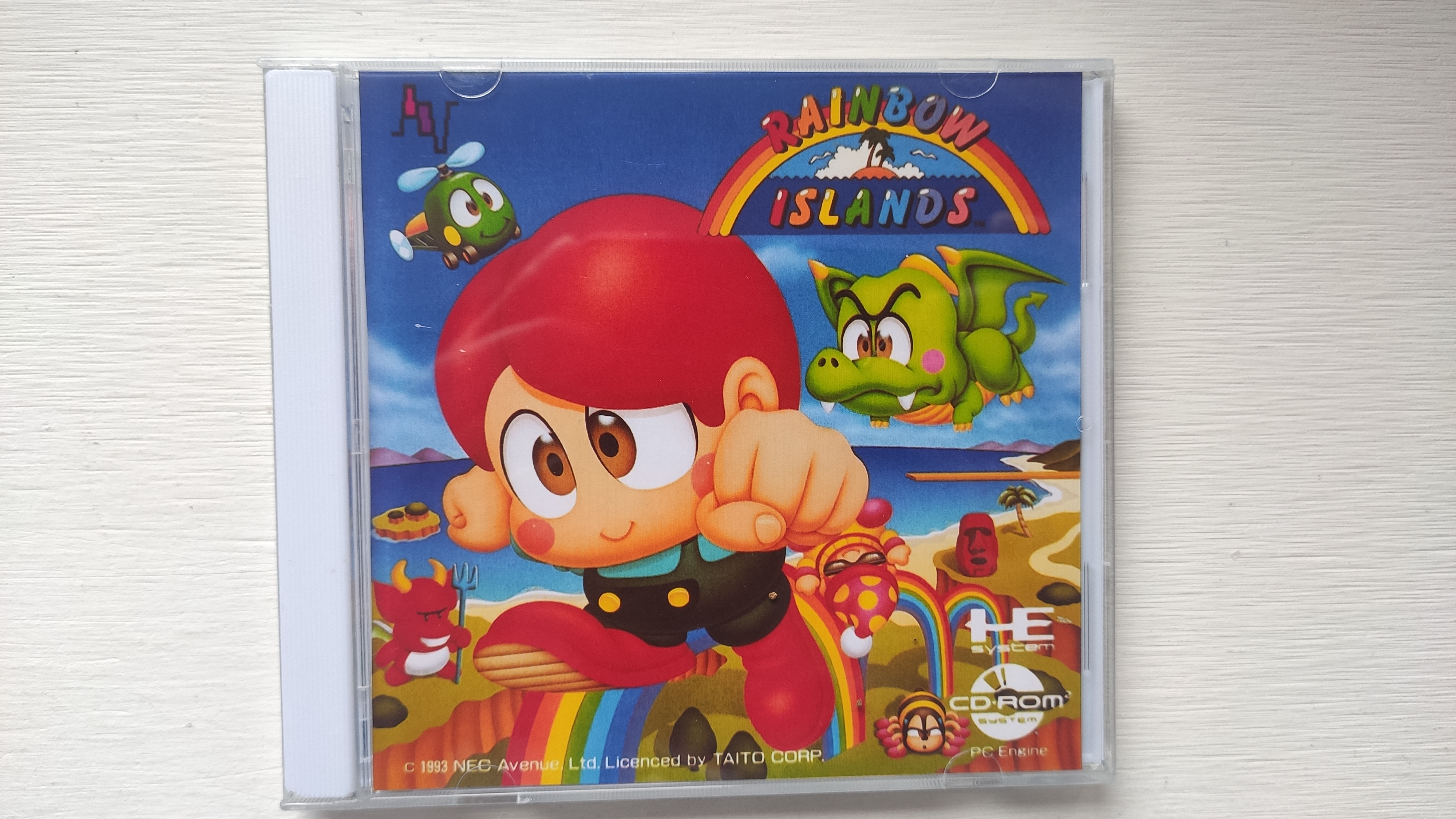 Retro Gaming Setup - PC engine Copy Disc Game rainbow