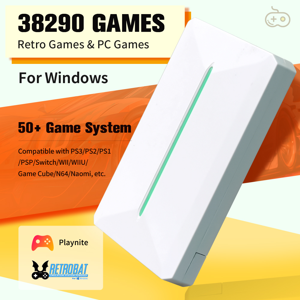 Retro Gaming Windows - Retro Gaming External Hard Disk For