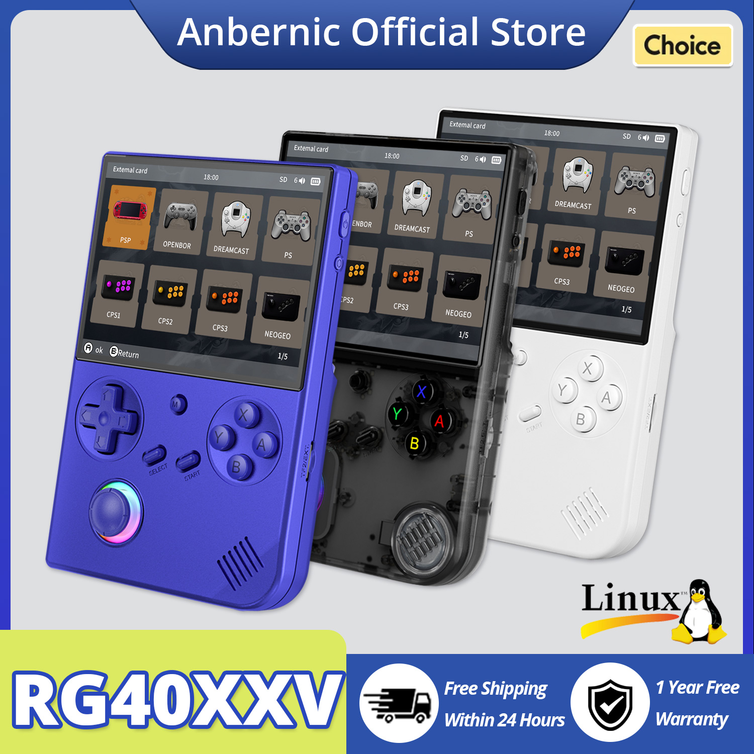 Retro Gaming La - ANBERNIC RG40XX V Handheld Game Console