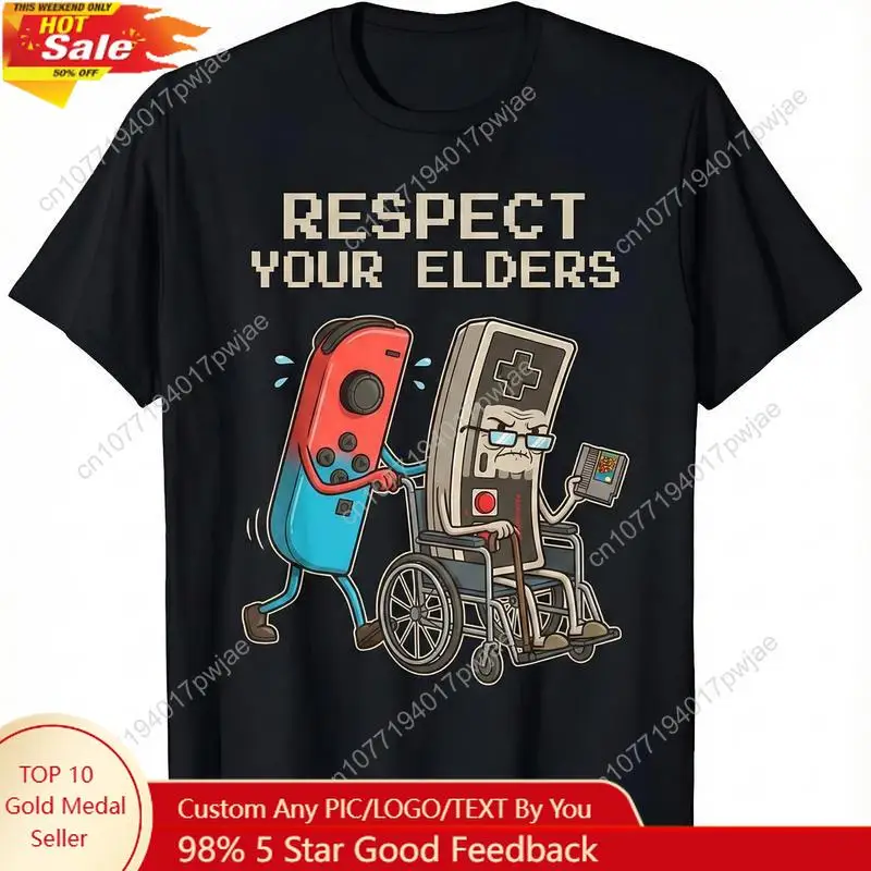 Funny Retro Gamer Graphic T-Sh - Retro Gaming Console avaliação e preço