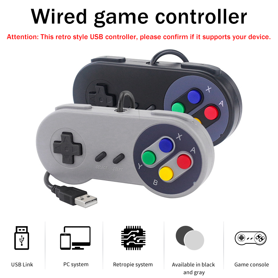 1-2 pcs SNES USB Controller Re - Retro Gaming Raspberry Pi 5 avaliação e preço
