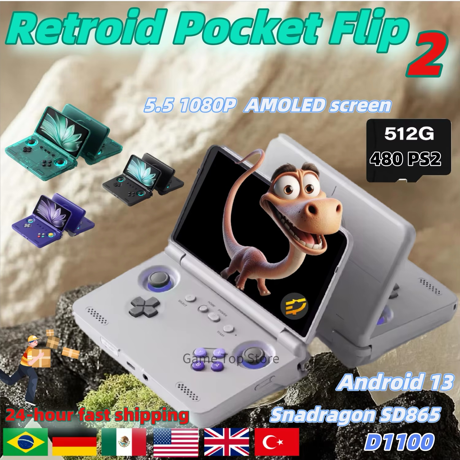 Retroid Pocket Flip 2 Handheld - Retro Gaming Download avaliação e preço
