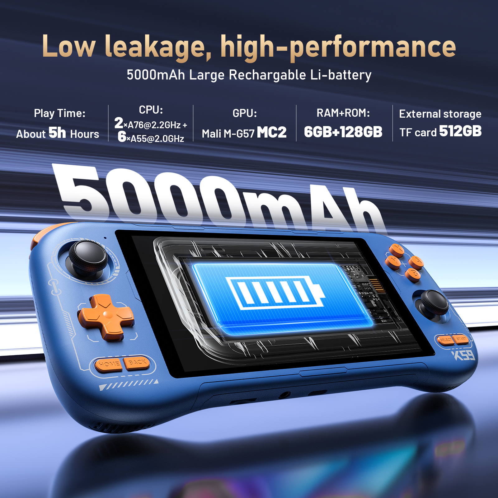 K59 Pro Android 14 Handheld Ga - Retro Gaming La avaliação e preço