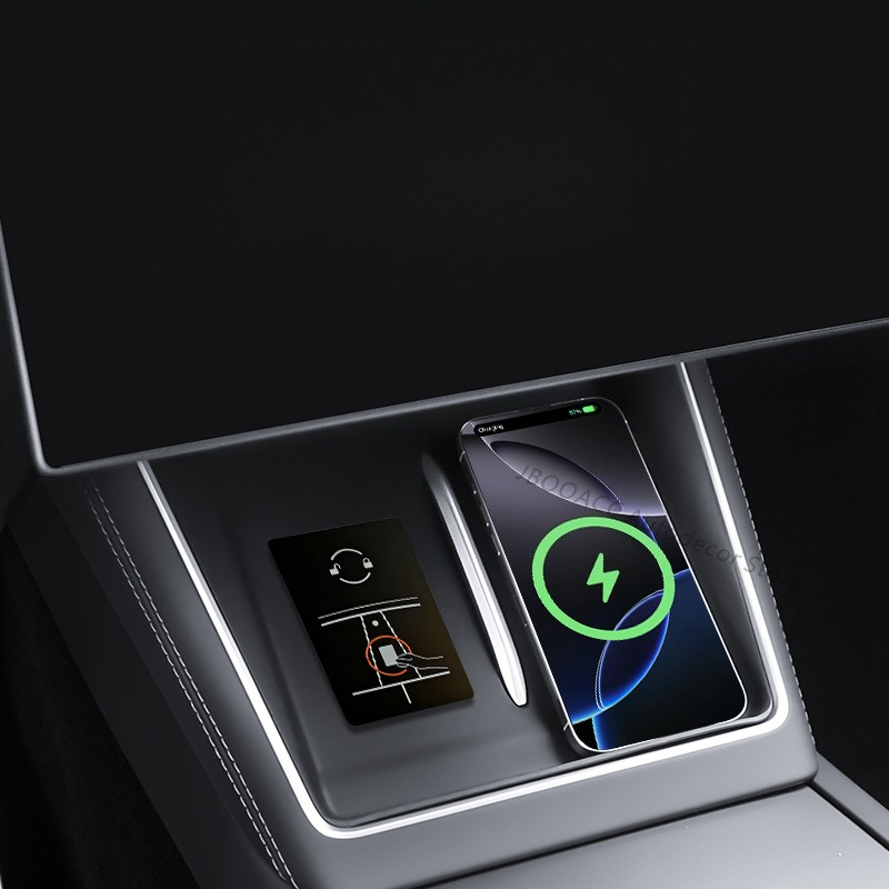 For Tesla Model YL Wireless Ch - Console Dust Cover avaliação e preço