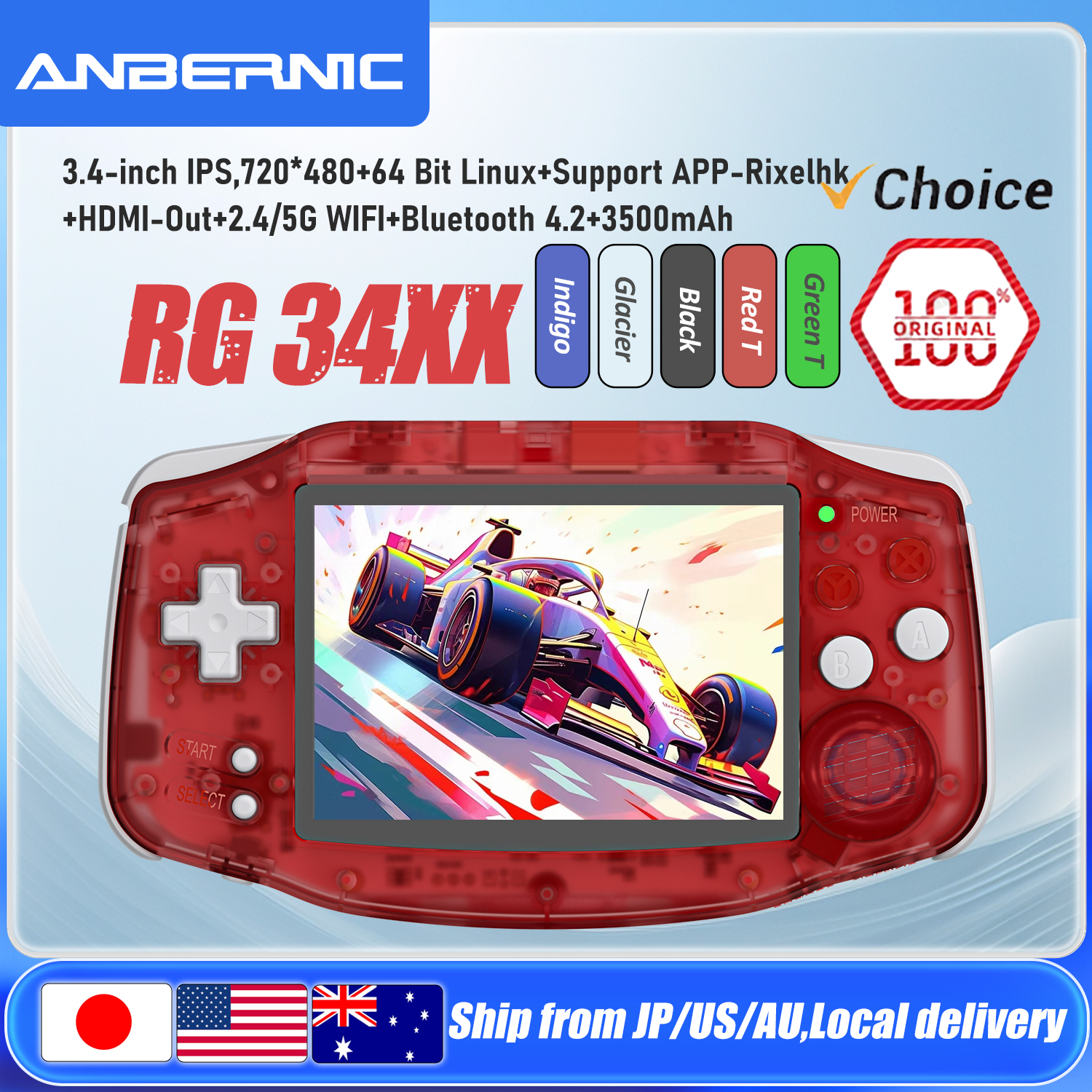ANBERNIC RG34XX Handheld Game  - Retro Gaming La avaliação e preço