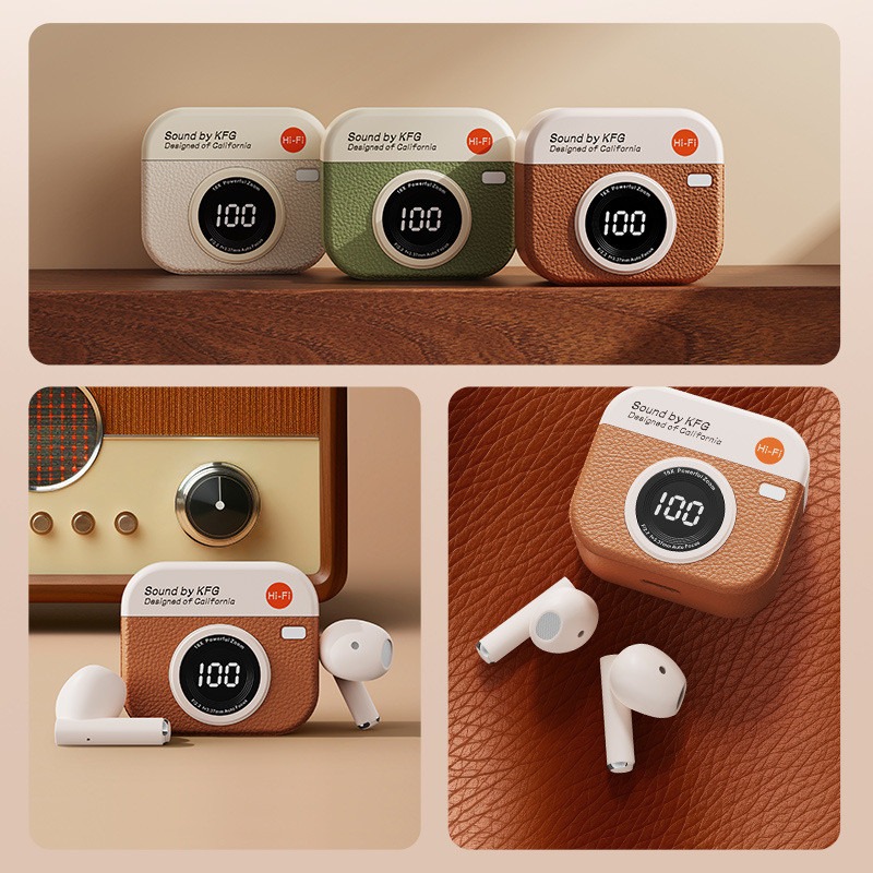 Q86 Retro Camera Wireless Earb - Retro Gaming Case avaliação e preço