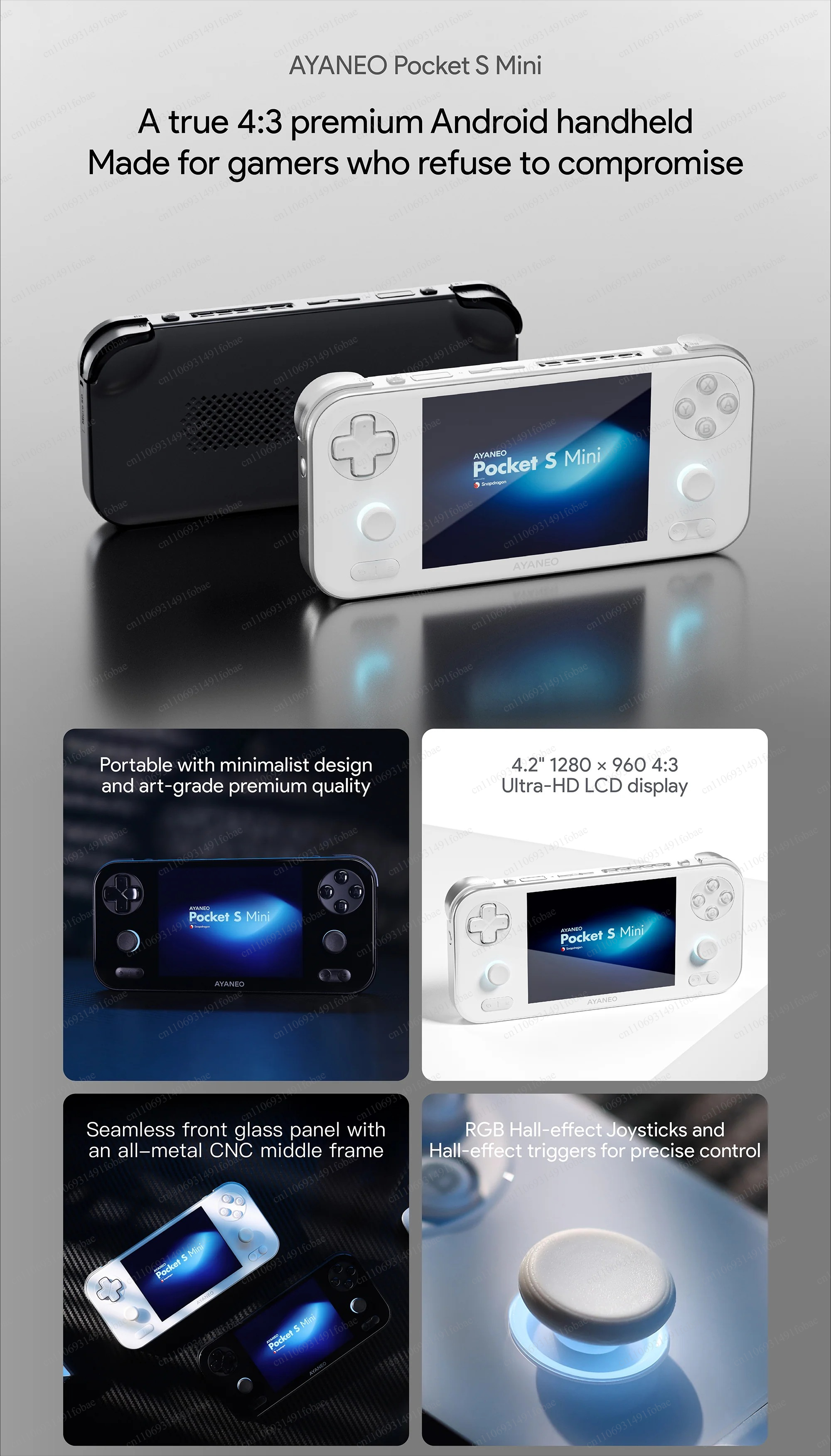 AYANEO Pocket S Mini Retro Han - Retro Gaming Tablet avaliação e preço