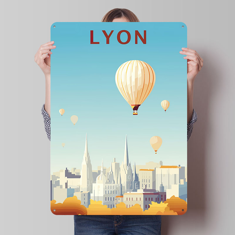 Travel to Lyon Printed Poster  - Retro Gaming Lyon avaliação e preço