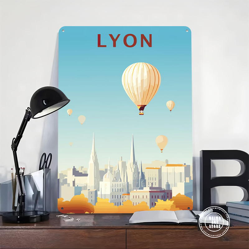 Travel to Lyon Printed Poster  - Retro Gaming Lyon avaliação e preço