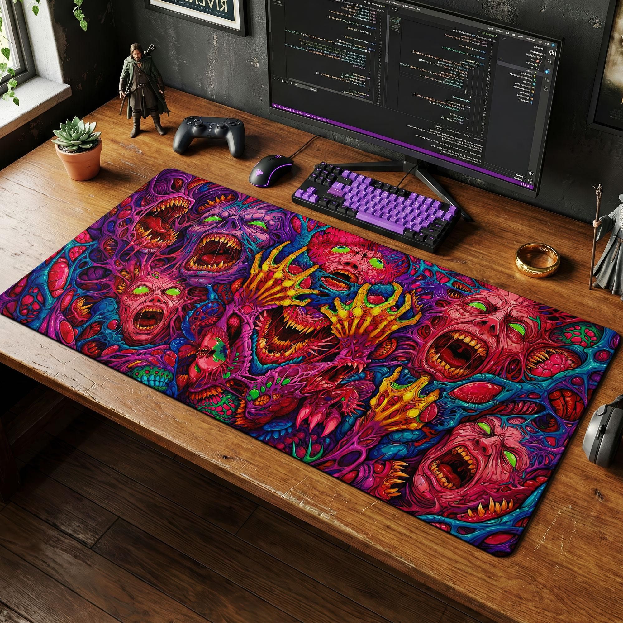 Japan Red Mouse Pad Neon Gore  - Retro Gaming Art avaliação e preço