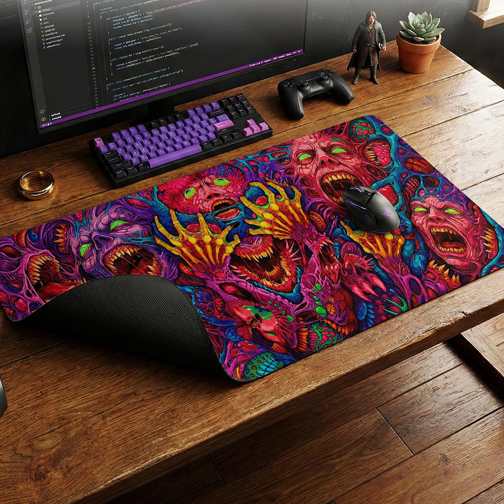 Japan Red Mouse Pad Neon Gore  - Retro Gaming Art avaliação e preço