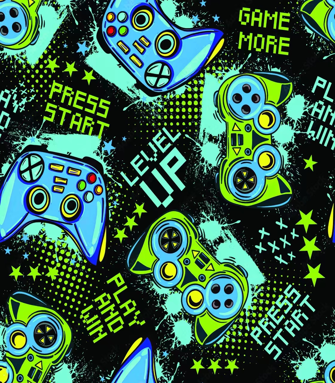 Retro Gamepad Curtains 2-Piece - Retro Gaming Cafe avaliação e preço