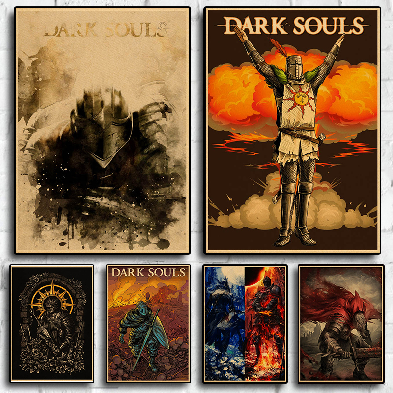 Classic Game Poster Dark Souls - Retro Gaming Art avaliação e preço