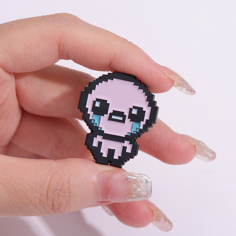 The Binding of Isaac Cry Brooc - Retro Gaming Gif avaliação e preço