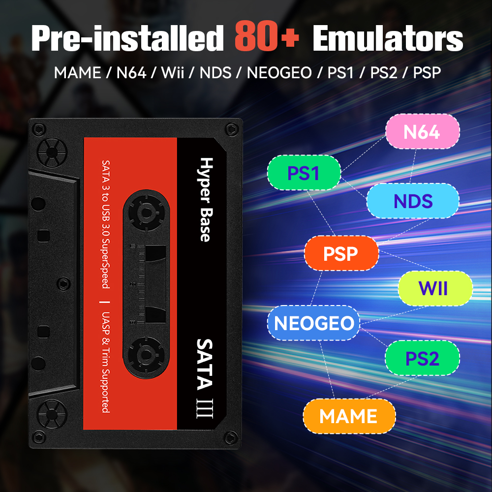 500GB/2TB Gaming HDD Batocera  - Retro Gaming Windows avaliação e preço