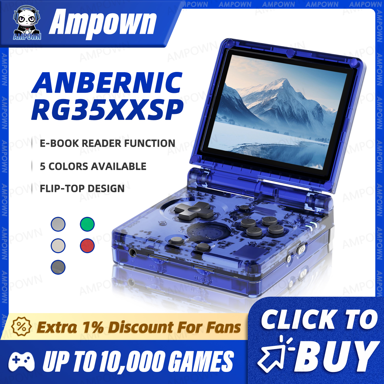 ANBERNIC RG35XXSP Flip Game Co - Retro Gaming La avaliação e preço