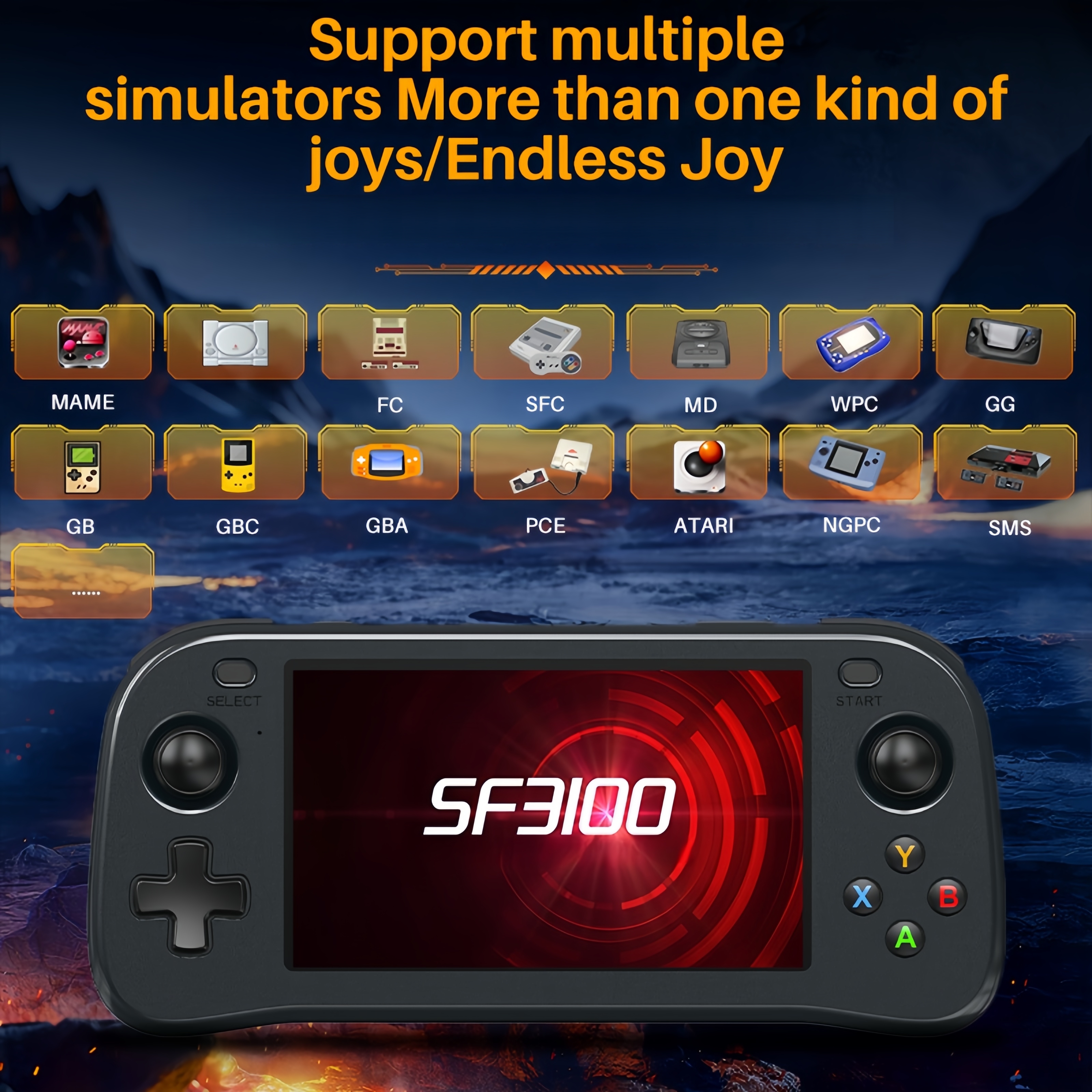SF3100 Portable Handheld Game  - Retro Gaming Tablet avaliação e preço