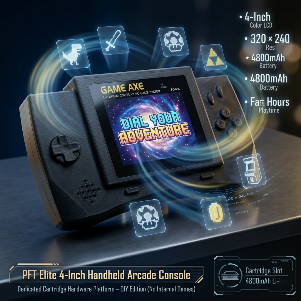 PFT Elite 4-Inch Handheld Arca - Retro Gaming Console avaliação e preço