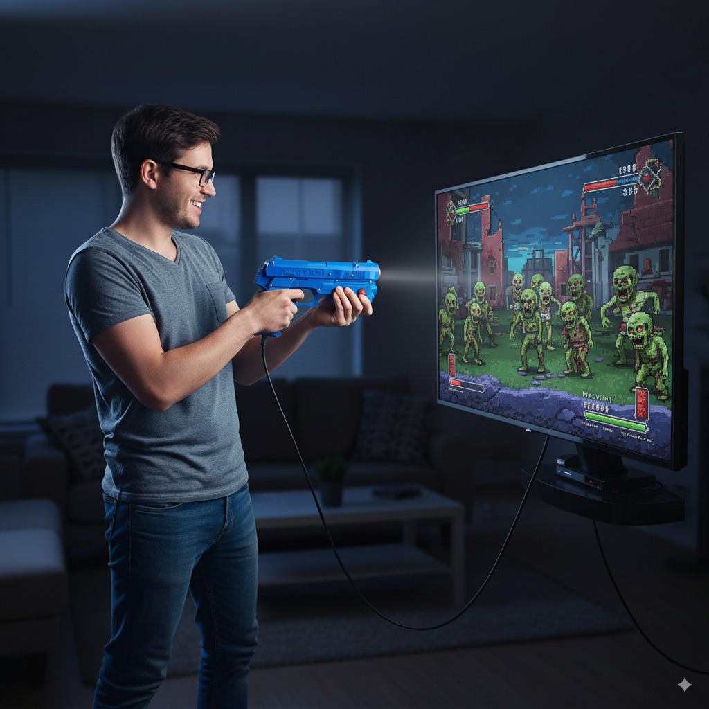 USB PC Light Gun with Infrared - Retro Gaming Light Gun avaliação e preço