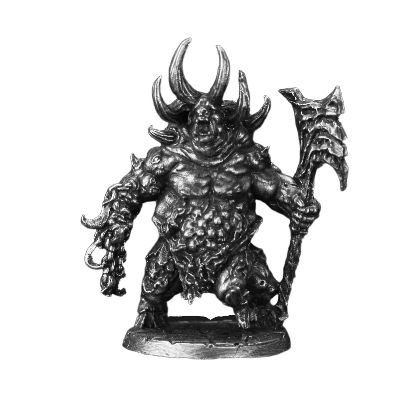 Bull Warrior Metal Figurine Mi - Retro Gaming Gif avaliação e preço