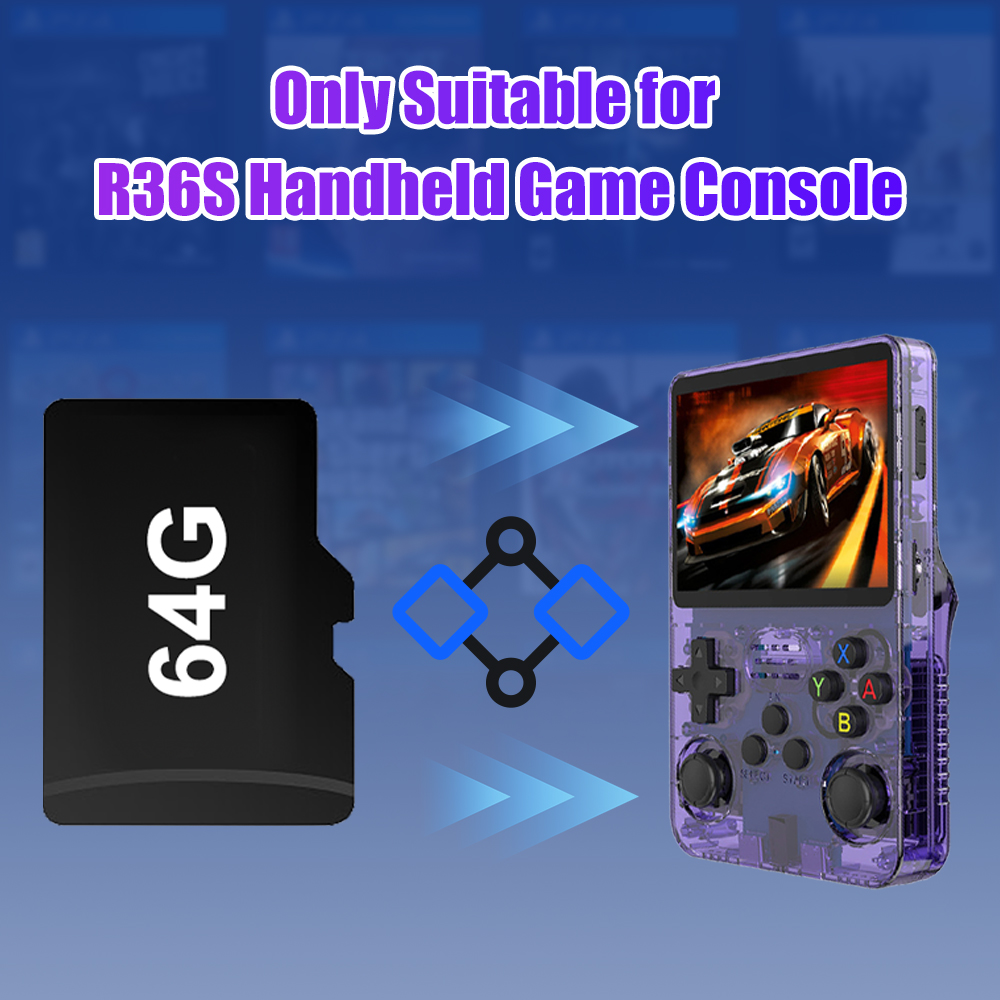 64G Game TF Card for R36S Vide - Retro Gaming Qss avaliação e preço