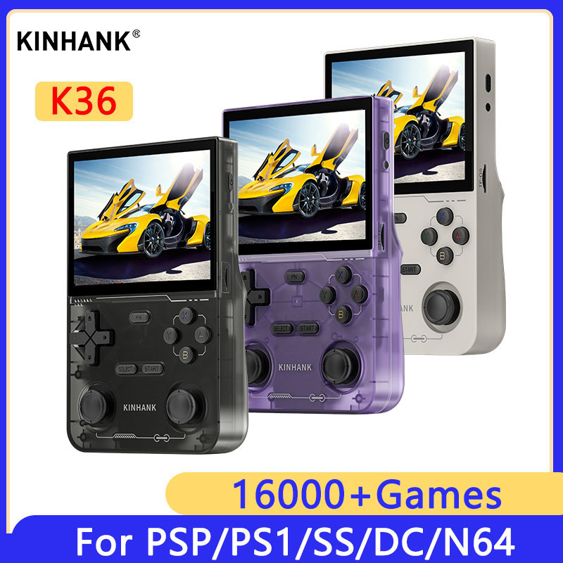 KINHANK K36 Retro Handheld Vid - Retro Gaming Qss avaliação e preço