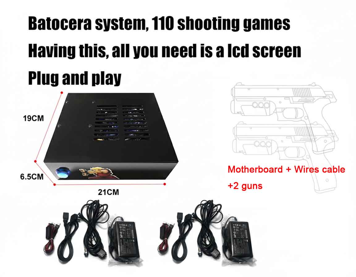 Batocera Game System With Dual - Retro Gaming Light Gun avaliação e preço