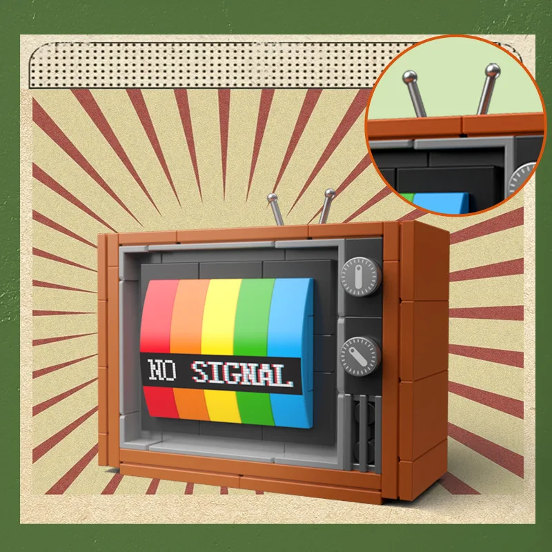 Retro DIY Building Blocks TV R - Retro Gaming Setup avaliação e preço