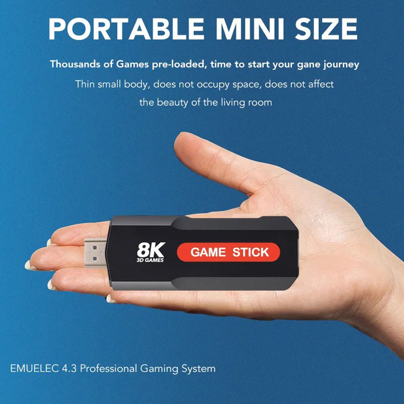 X2 Game Stick HD 4K 8K 3D Cons - Retro Gaming Usb Stick avaliação e preço