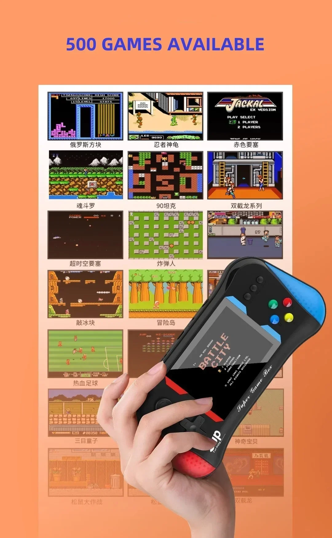 Children's Game Console Palm R - Retro Gaming Setup avaliação e preço