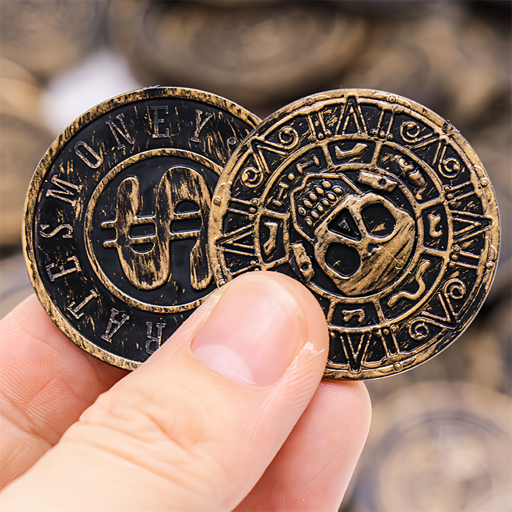 20/50/100pcs Retro Pirate Coin - Retro Gaming Gif avaliação e preço