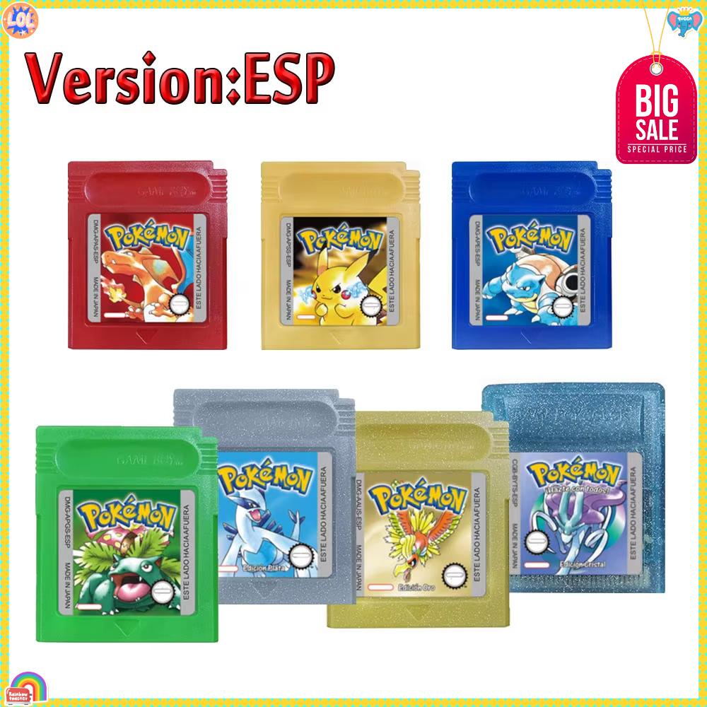GBC Pokemon 16 Bit Game Cartri - Retro Gaming Gif avaliação e preço