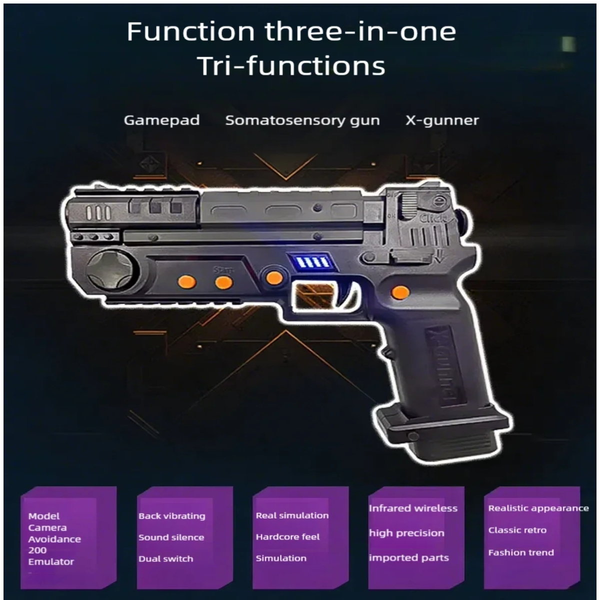 XGUNNER Wireless Gaming Light  - Retro Gaming Light Gun avaliação e preço