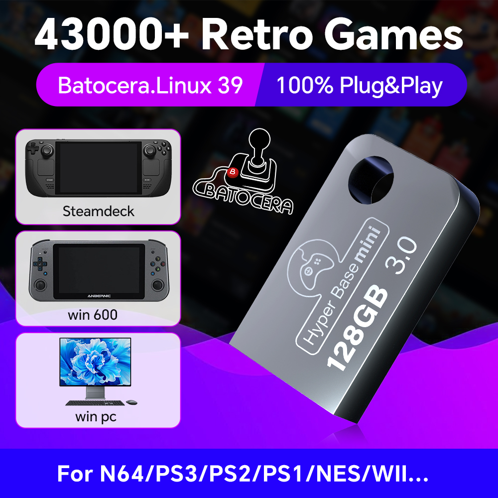 Batocera 128G USB Flash Drive  - Retro Gaming Usb Stick avaliação e preço