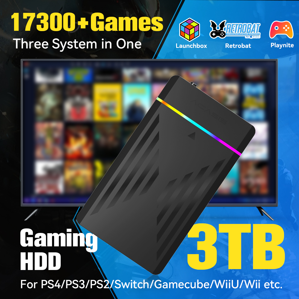 3TB Portable Gaming HDD Launch - Retro Gaming Tablet avaliação e preço