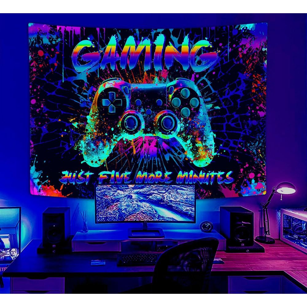 Cool Gaming Graffiti Tapestry  - Game Retro Gaming avaliação e preço