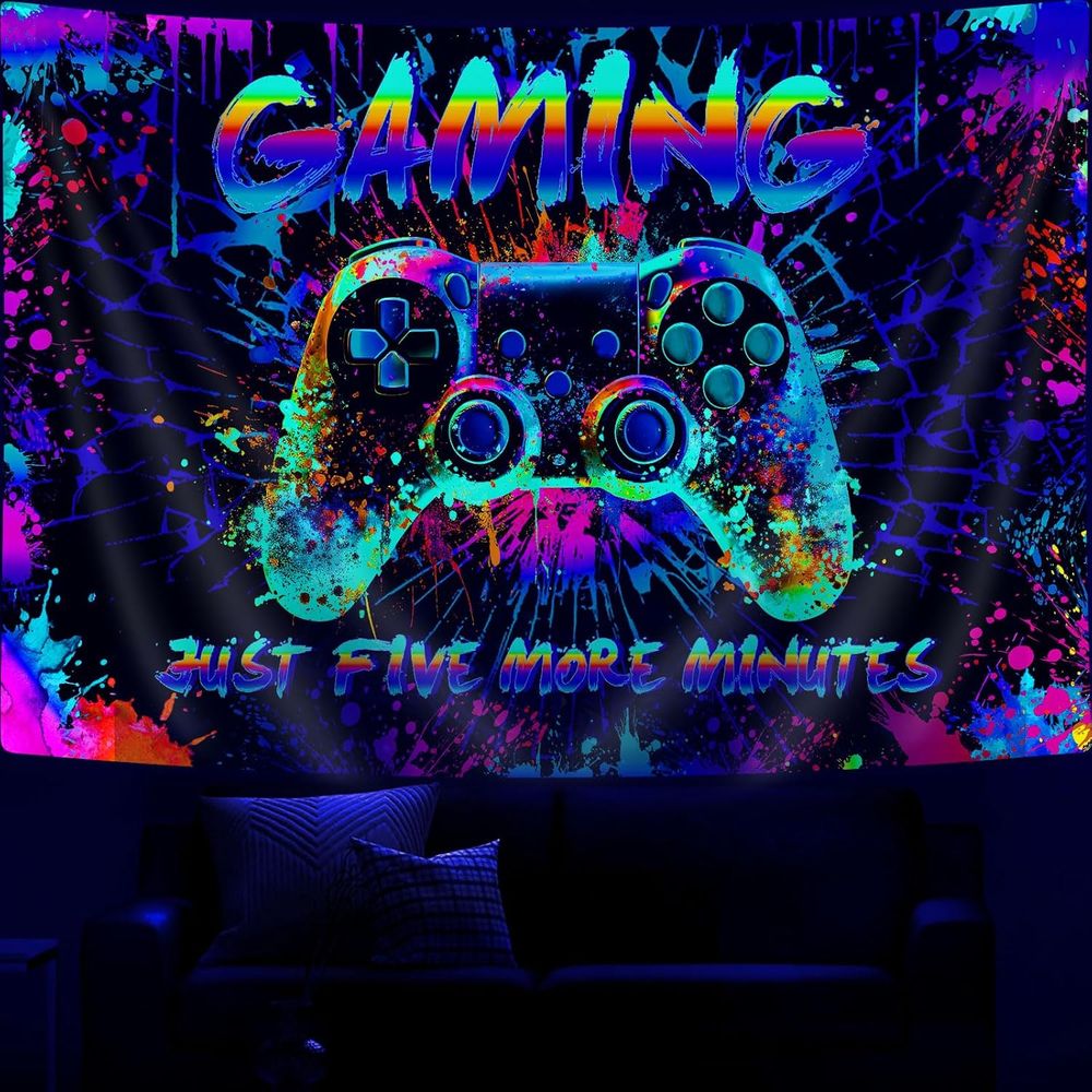 Cool Gaming Graffiti Tapestry  - Game Retro Gaming avaliação e preço