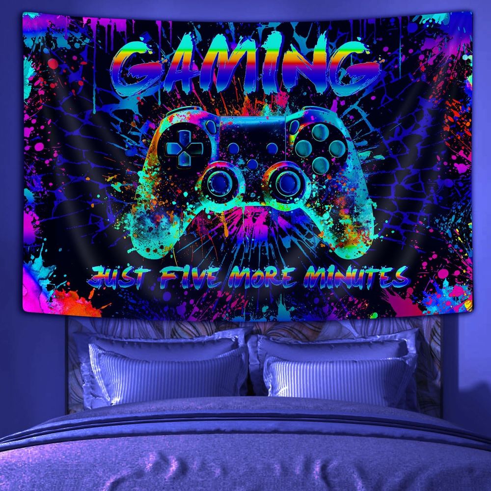 Cool Gaming Graffiti Tapestry  - Game Retro Gaming avaliação e preço